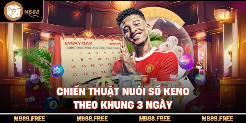 Chiến thuật nuôi số keno theo khung 3 ngày