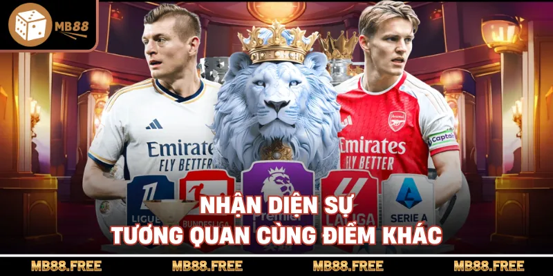 Nhận diện sự tương quan cùng điểm khác