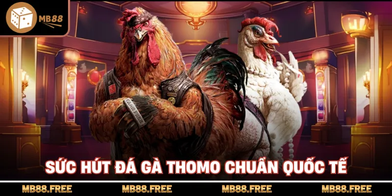 Sức hút đá gà thomo chuẩn quốc tế