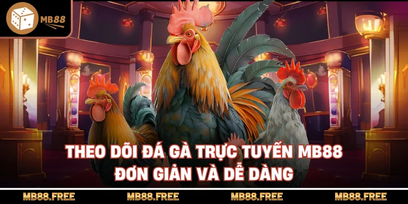 Theo dõi đá gà trực tuyến mb88 đơn giản và dễ dàng