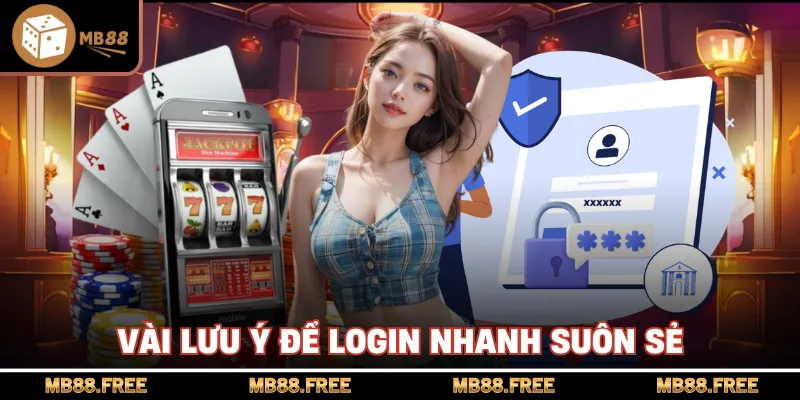 Vài lưu ý để login nhanh suôn sẻ
